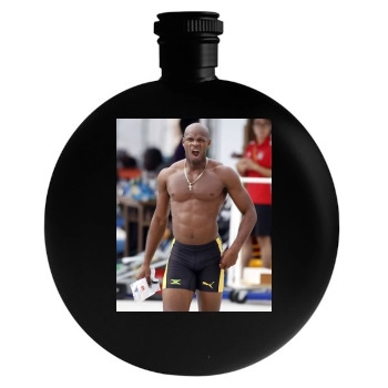 Asafa Powell Round Flask