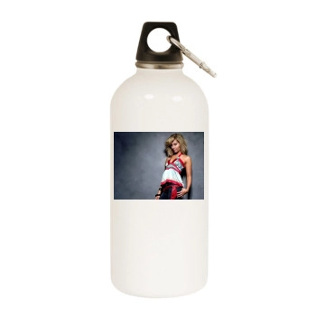 Ashley Tisdale White Water Bottle With Carabiner