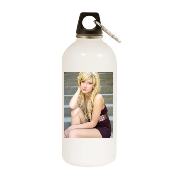 Ashley Tisdale White Water Bottle With Carabiner