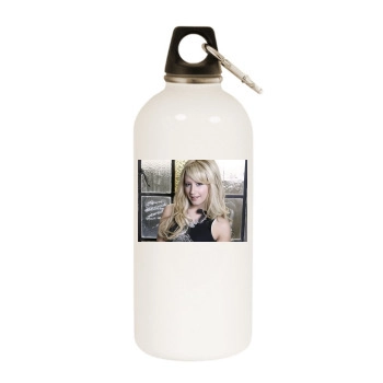 Ashley Tisdale White Water Bottle With Carabiner