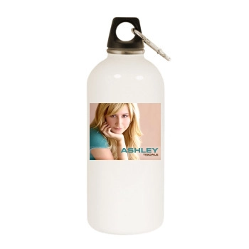 Ashley Tisdale White Water Bottle With Carabiner