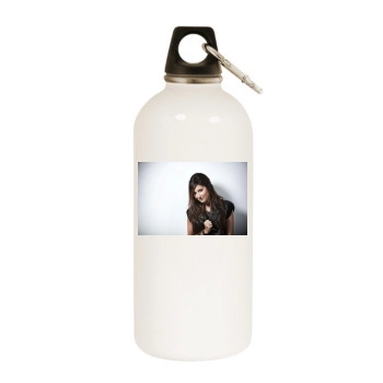 Ashley Tisdale White Water Bottle With Carabiner