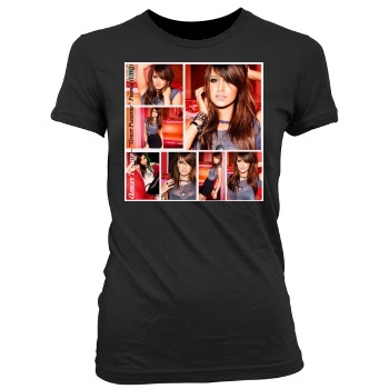 Ashley Tisdale Women's Junior Cut Crewneck T-Shirt