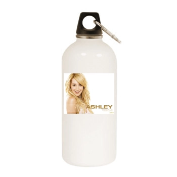 Ashley Tisdale White Water Bottle With Carabiner