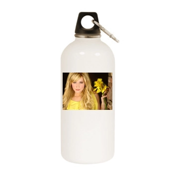 Ashley Tisdale White Water Bottle With Carabiner