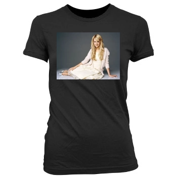 Ashley Tisdale Women's Junior Cut Crewneck T-Shirt