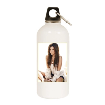 Ashley Tisdale White Water Bottle With Carabiner