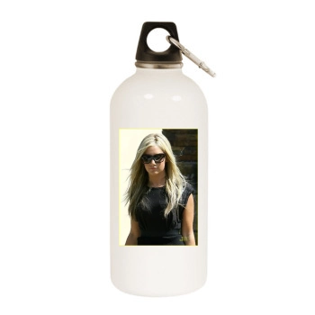 Ashley Tisdale White Water Bottle With Carabiner