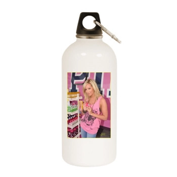 Ashley Tisdale White Water Bottle With Carabiner