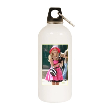 Ashley Tisdale White Water Bottle With Carabiner