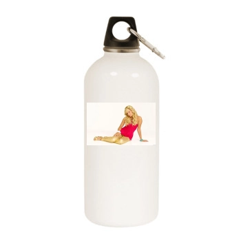 Ashley Tisdale White Water Bottle With Carabiner