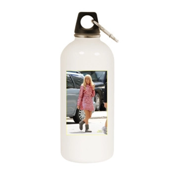 Ashley Tisdale White Water Bottle With Carabiner