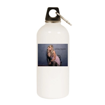 Ashley Tisdale White Water Bottle With Carabiner