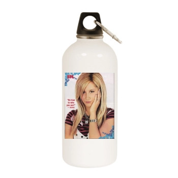 Ashley Tisdale White Water Bottle With Carabiner