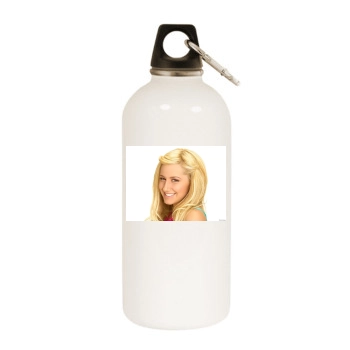 Ashley Tisdale White Water Bottle With Carabiner