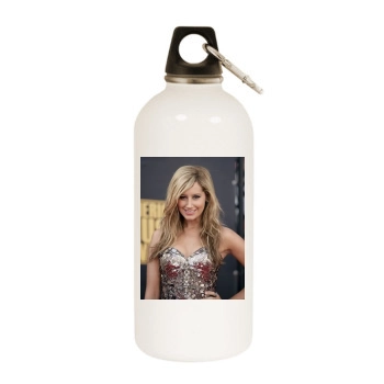 Ashley Tisdale White Water Bottle With Carabiner