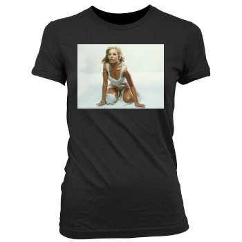 Ashley Tisdale Women's Junior Cut Crewneck T-Shirt