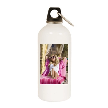 Ashley Tisdale White Water Bottle With Carabiner