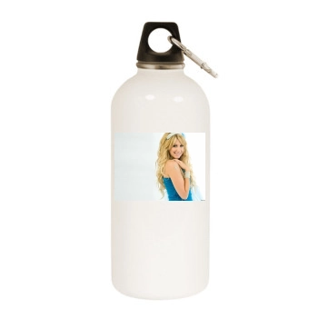 Ashley Tisdale White Water Bottle With Carabiner