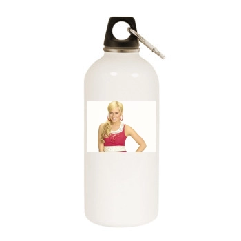 Ashley Tisdale White Water Bottle With Carabiner