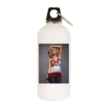 Ashley Tisdale White Water Bottle With Carabiner