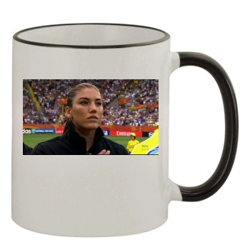 Hope Solo 11oz Colored Rim & Handle Mug