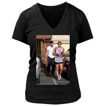 Hope Solo Women's Deep V-Neck TShirt