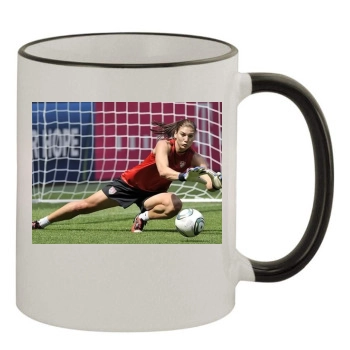 Hope Solo 11oz Colored Rim & Handle Mug