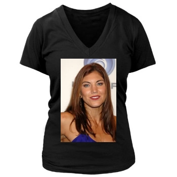 Hope Solo Women's Deep V-Neck TShirt