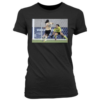 Hope Solo Women's Junior Cut Crewneck T-Shirt