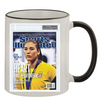 Hope Solo 11oz Colored Rim & Handle Mug