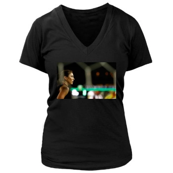 Hope Solo Women's Deep V-Neck TShirt