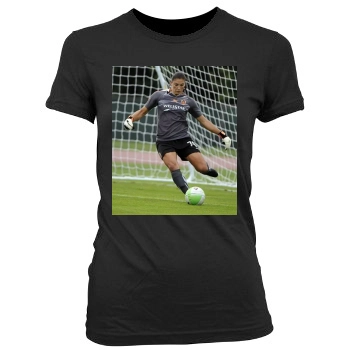 Hope Solo Women's Junior Cut Crewneck T-Shirt