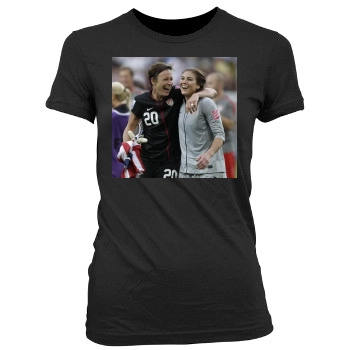 Hope Solo Women's Junior Cut Crewneck T-Shirt