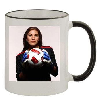 Hope Solo 11oz Colored Rim & Handle Mug