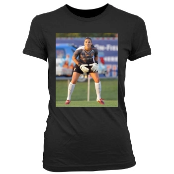 Hope Solo Women's Junior Cut Crewneck T-Shirt