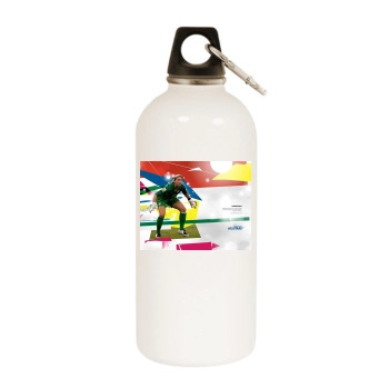 Hope Solo White Water Bottle With Carabiner