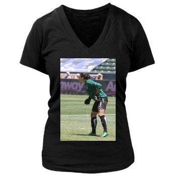 Hope Solo Women's Deep V-Neck TShirt