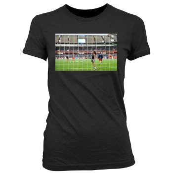 Hope Solo Women's Junior Cut Crewneck T-Shirt