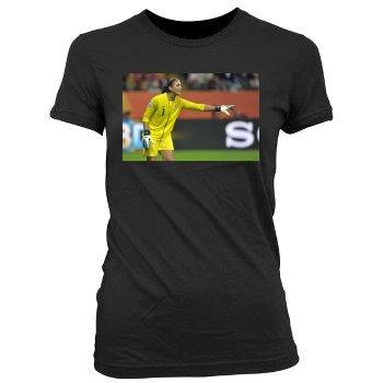 Hope Solo Women's Junior Cut Crewneck T-Shirt