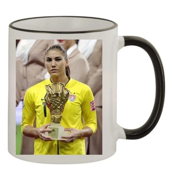 Hope Solo 11oz Colored Rim & Handle Mug