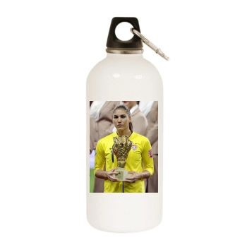 Hope Solo White Water Bottle With Carabiner