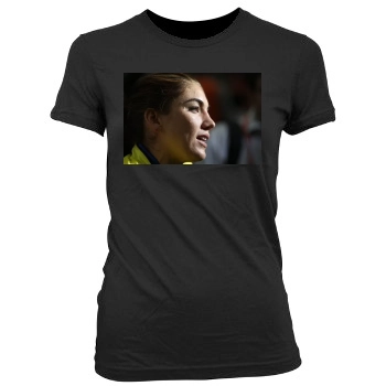 Hope Solo Women's Junior Cut Crewneck T-Shirt