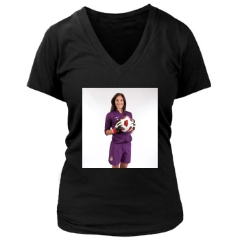 Hope Solo Women's Deep V-Neck TShirt