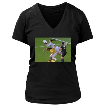 Hope Solo Women's Deep V-Neck TShirt