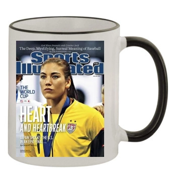 Hope Solo 11oz Colored Rim & Handle Mug