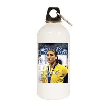 Hope Solo White Water Bottle With Carabiner