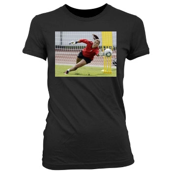 Hope Solo Women's Junior Cut Crewneck T-Shirt