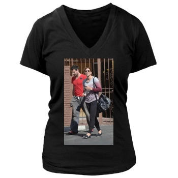 Hope Solo Women's Deep V-Neck TShirt