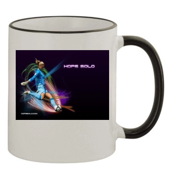 Hope Solo 11oz Colored Rim & Handle Mug